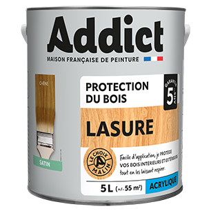 Lasure acrylique 5 litres chene - ADDICT