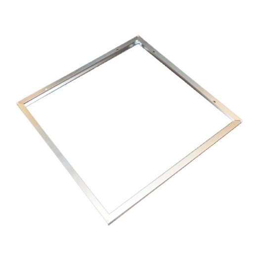 cadre saillie pour dalle led 60 x 60 cm, type armstrong, blanc