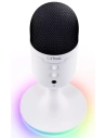 microphone streaming yunix blanc - trust