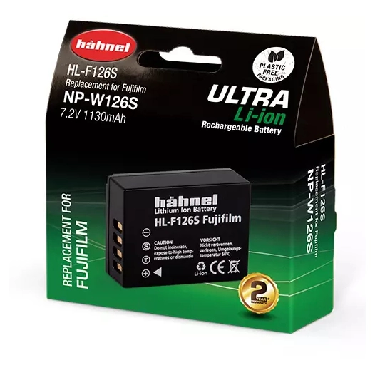 bipack batterie compatible np-w126s fuji - hahnel