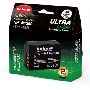 bipack batterie compatible np-w126s fuji - hahnel