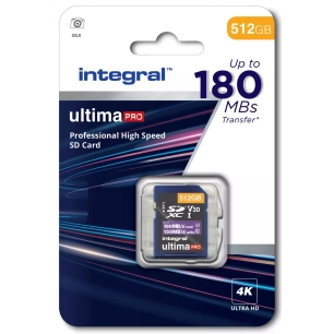 sdxc 512go cl10 180mb/150mb - integral