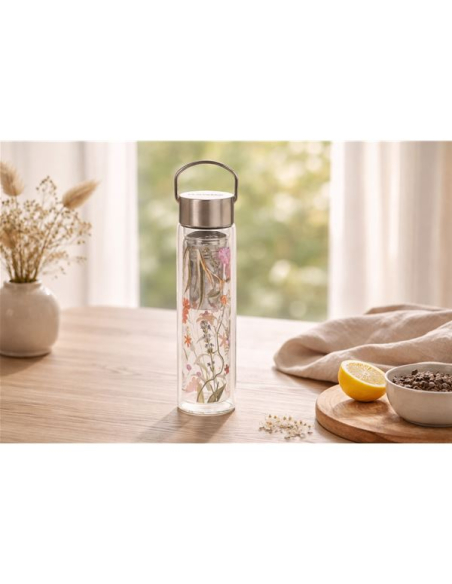 bouteille infuseur ã  thã© - flowtea mira - brussel steel eigenart