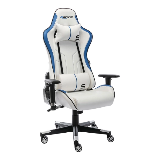 chaise gaming blanche édition console