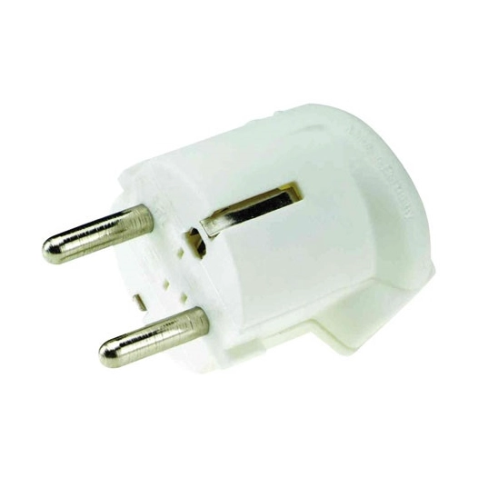 fiche mã¢le latã©rale blanc.2p+t 16a vrac - hbf