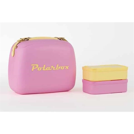polarbox coolerbag 6l bubblegum-yellow - billiet ld