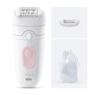 epilateur 28 pincettes - 0,5 mm - 40 min - 2 vit. - ã©tanche - smartlight - acc. prã©cision + pochette - blanc/rose - procter et