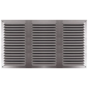 grille alu anodisã© persienne avec moustiquaire 200x300 mm - quinoa residentiel