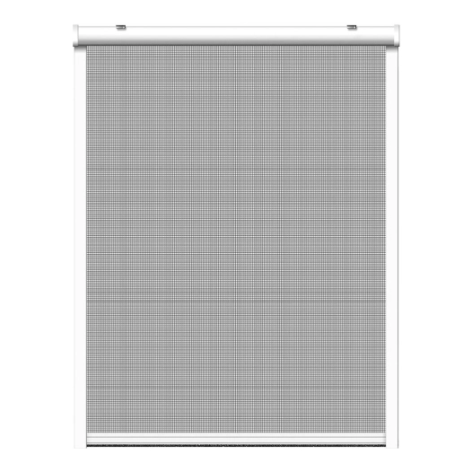 moustiquaire enroulable blanche, 130 x 160 cm