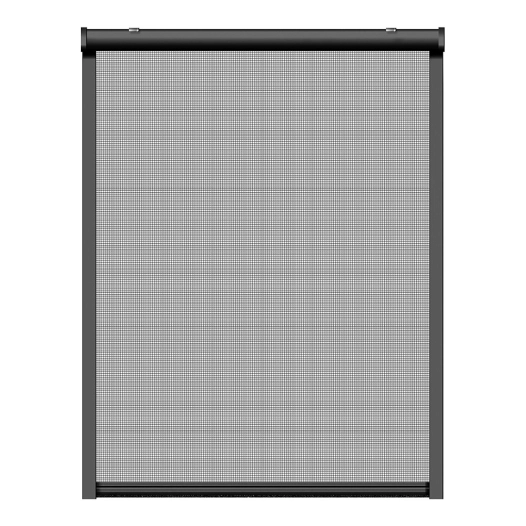 moustiquaire enroulable, anthracite, 130 x 160 cm