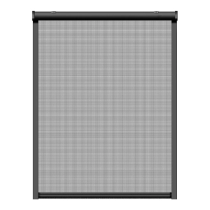 moustiquaire enroulable, anthracite, 130 x 160 cm