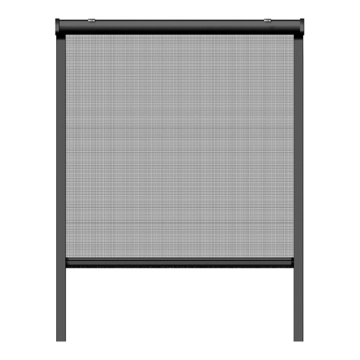 moustiquaire enroulable, anthracite, 160 x 160 cm