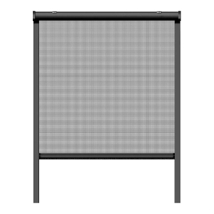 moustiquaire enroulable, anthracite, 160 x 160 cm