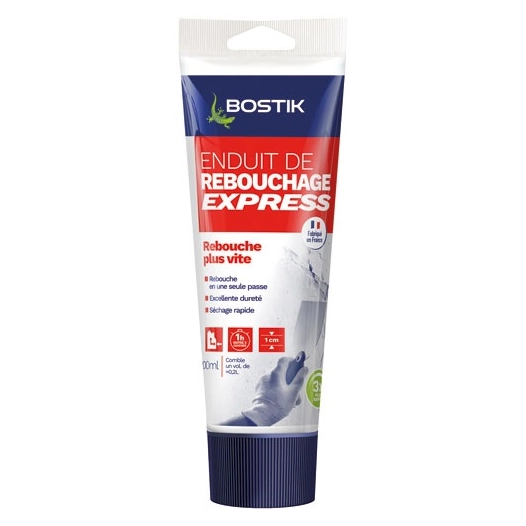 enduit de rebouchage express tube plastique 200 ml - bostik poudres