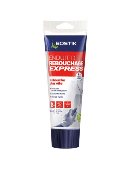 enduit de rebouchage express tube plastique 200 ml - bostik poudres
