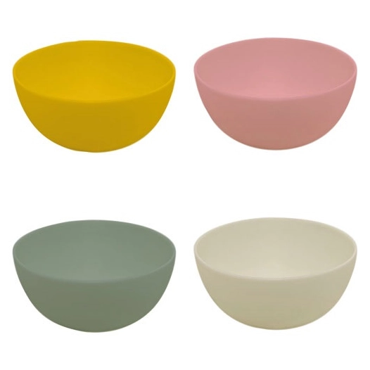 set de 4 bols a cereales en rpet multicolore ã˜ 14cm h 7cm - livwise point virgule