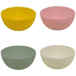 set de 4 bols a cereales en rpet multicolore ã˜ 14cm h 7cm - livwise point virgule