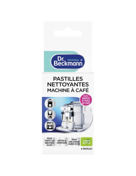 dr. beckmann nettoyant machine ã  cafã© pastille x 6 - dr beckmann group