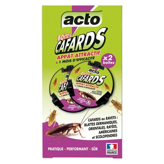 boã®te appã¢t attractif cafards et blattes lot de 2 - sojam