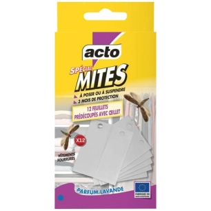 feuillet prã©dã©coupã© avec oeillet spã©cial mites textiles x 12 - sojam