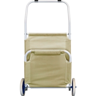 transat pliant beige + roues - wdk groupe partner