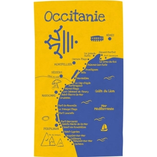 drap plage 90 x 160 cm occitanie - wdk groupe partner