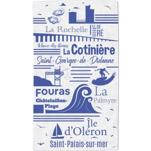 drap plage 90 x 160 cm charente - wdk groupe partner