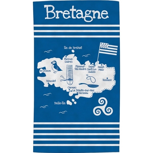 drap plage 90 x160 cm bretagne enfant - wdk groupe partner