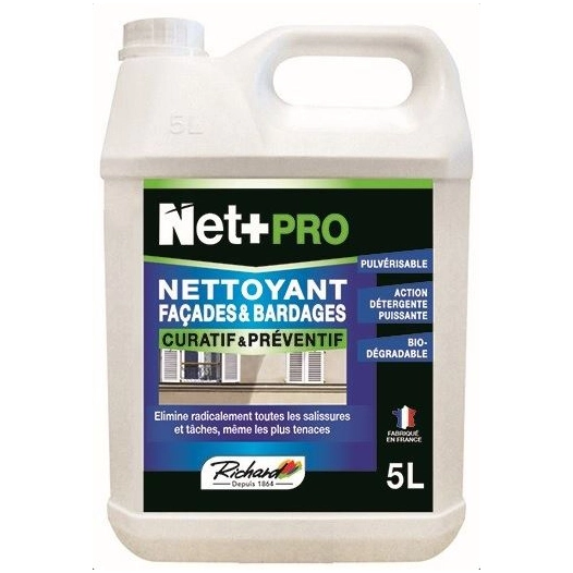 nettoyant façades & bardages net+pro 5l nettoyant façades & bardages net+pro 5l - richard