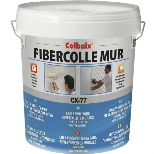 fibercolle mur cx-77 colle revêtements muraux colbaix 15l fibercolle mur cx-77 colle revêtements muraux colbaix 15l - rualaix