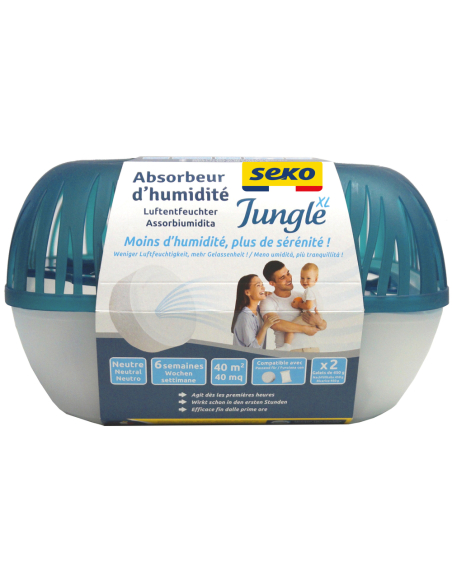 absorbeur d'humidité xl jungle + 2 galets de 450 g parfum neutre absorbeur d'humidité xl jungle + 2 galets de 450 g parfum neutr
