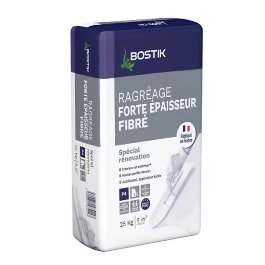 ragréage forte epaisseur fibré 25 kg ragréage forte epaisseur fibré 25 kg - bostik