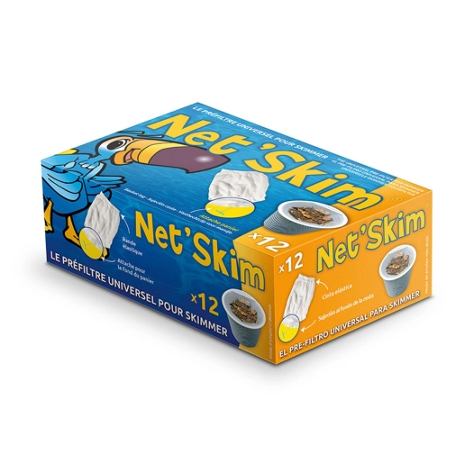 net skim - préfiltres jetables pour paniers de skimmer x12 net skim - préfiltres jetables pour paniers de skimmer x12 - quimicam