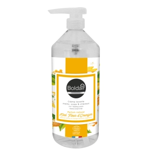 crème lavante miel fleur d'oranger - mains, corps et cheveux 1l crème lavante miel fleur d'oranger - mains, corps et cheveux 1l 