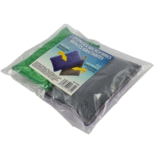 lot de 2 eponges microfibres bifaces grattantes lot de 2 eponges microfibres bifaces grattantes - tampel