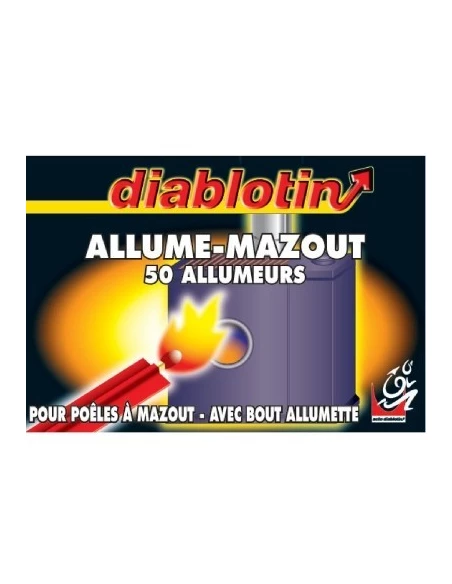 Allume mazout avec bout allumette x50