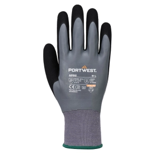 grip 15 latex touch scr glv - taille m - gris/noir - portwest