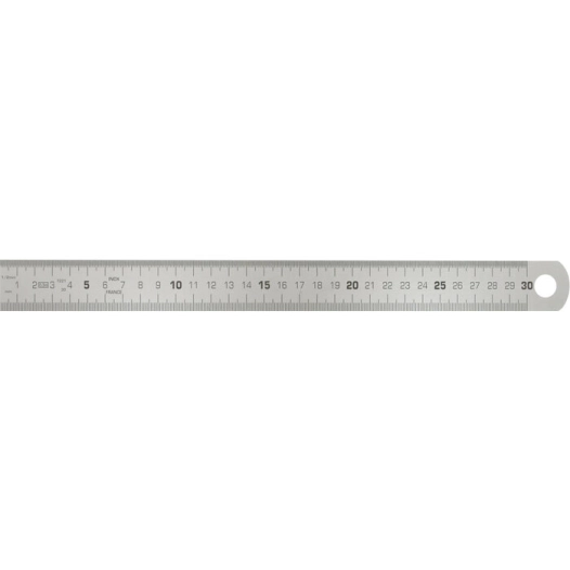 reglet inox 50 cm