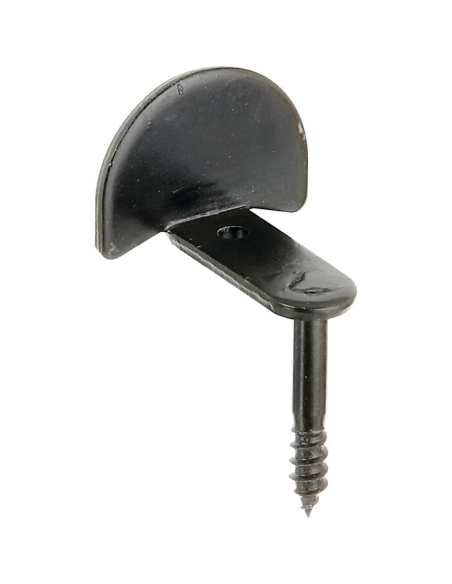 Butée Volet Coudée Platine Noire Butée d'arrêt coudée pour volets, fixation plate - Alberts