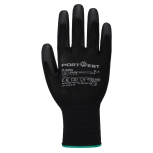 grip 13 nylon pu glove - taille m - noir - portwest