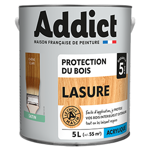 Peinture Lasure acrylique 5 litres chene clair - ADDICT