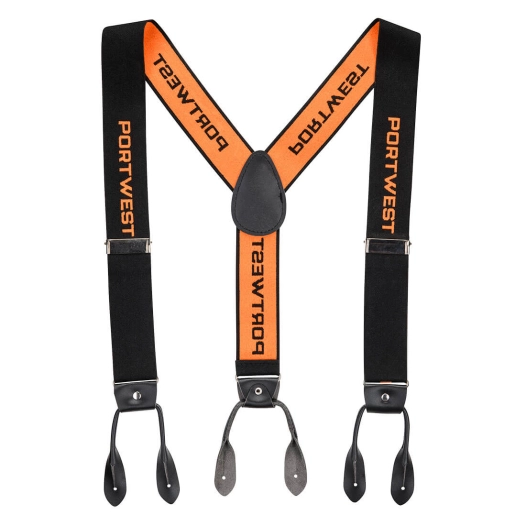chainsaw braces - orange/noir - portwest