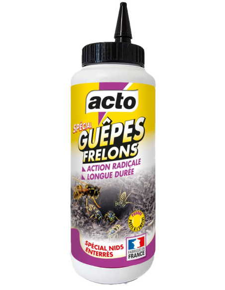 Acto Poudre Nids Guêpes Frelons Enterrés Éradication rapide et sécurisée des nids enterrés. - Acto