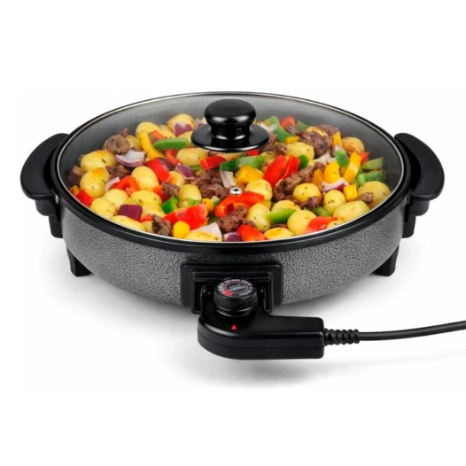 poêle électrique multi-usage, 1500 w, ø 40 cm, 460 x 418 x 100 mm