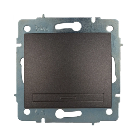 interrupteur de croisement encastré sans cadre 10 ax 250 v~ graphite