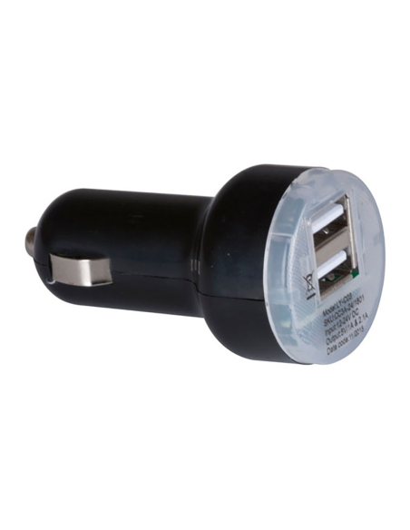 Chargeur Voiture Double USB Recharge rapide 2,1A pour deux appareils - ALL RIDE