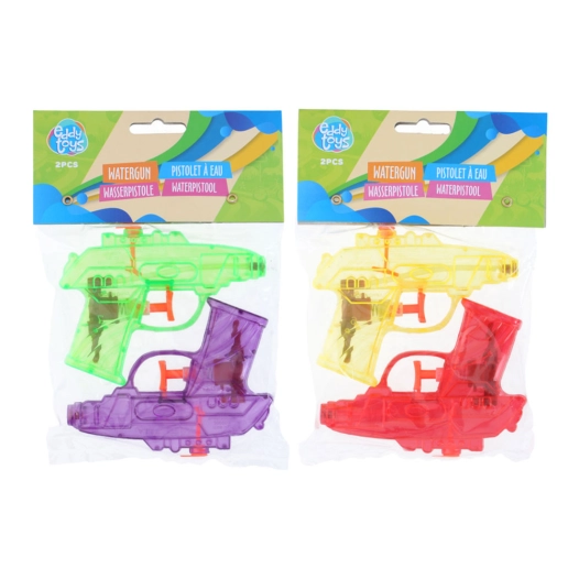 pistolet à eau 11,5 cm, couleurs assorties, 2 unités