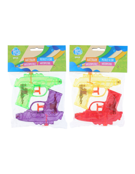 pistolet à eau 11,5 cm, couleurs assorties, 2 unités