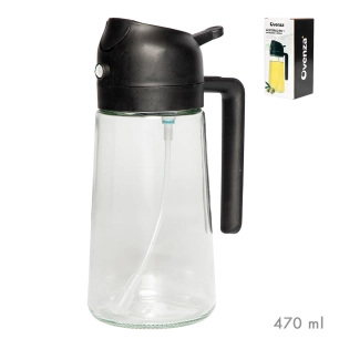 huilier 2 en 1 antigoutte/ spray, noir, 430 ml