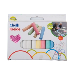 craies de couleurs et blanches, 24 pcs